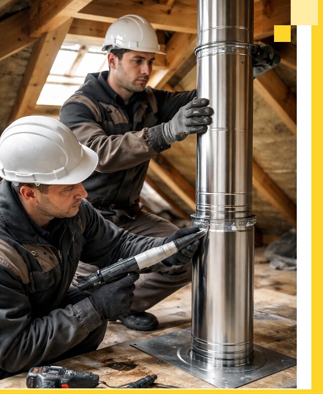 Монтаж дымоходов для каминов в Солнечногорске с гарантией качества