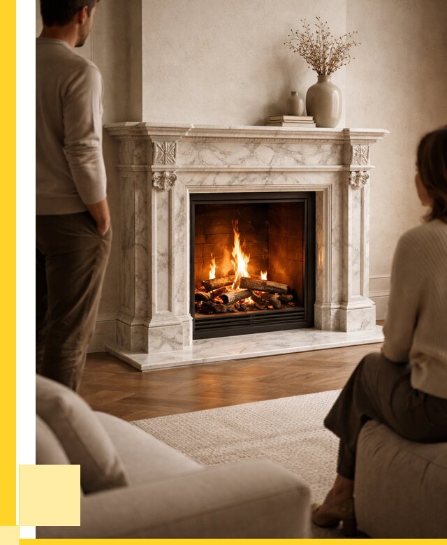 Мраморные камины под ключ в Солнечногорске от 260200 р. | ЭриданСлн