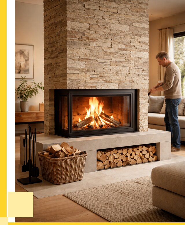 Дровяной камин под ключ в Солнечногорске от 208160 р. | ЭриданСлн