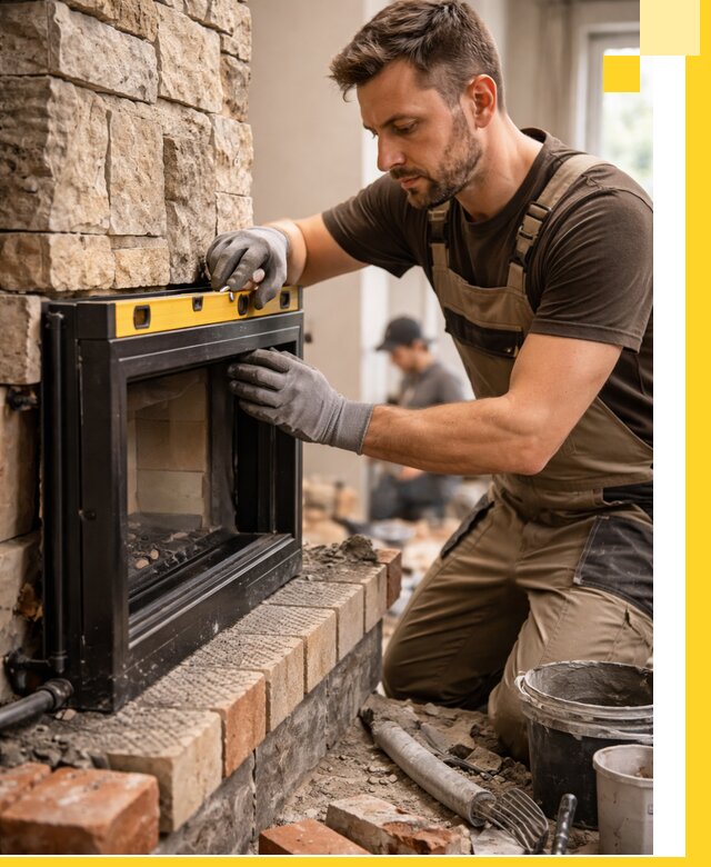 Дровяные камины под ключ в Солнечногорске: монтаж, обустройство