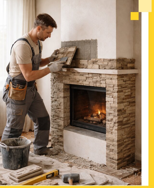 Изготовление и монтаж каминов для дома под ключ в Солнечногорске