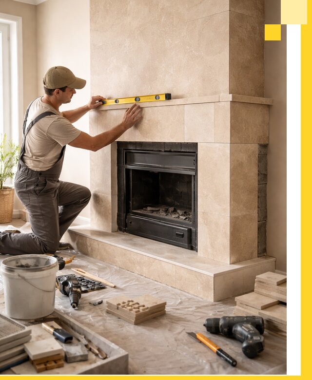 Установка и монтаж каминов в частном доме под ключ в Солнечногорске