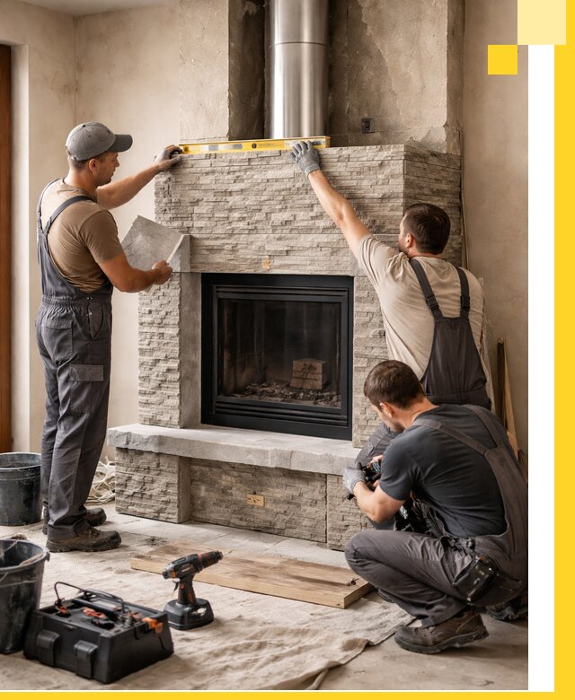 Профессиональный монтаж каминов под ключ в Солнечногорске для дома