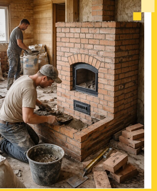 Профессиональное строительство печей в Солнечногорске под ключ