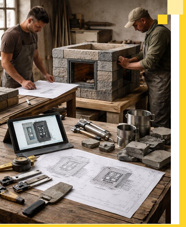 Разработка проектов печей с согласованием и монтажом в Солнечногорске