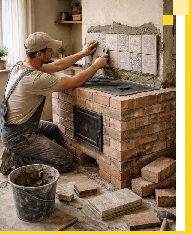 Печи с плитой на заказ монтаж гарантия и сервис в Солнечногорске