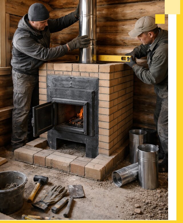 Проектирование, изготовление и установка банных печей в Солнечногорске