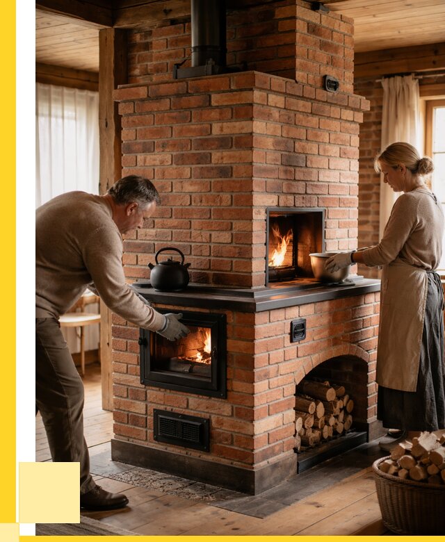 Печи для загородного дома под ключ в Солнечногорске от 83264 р. | ЭриданСлн