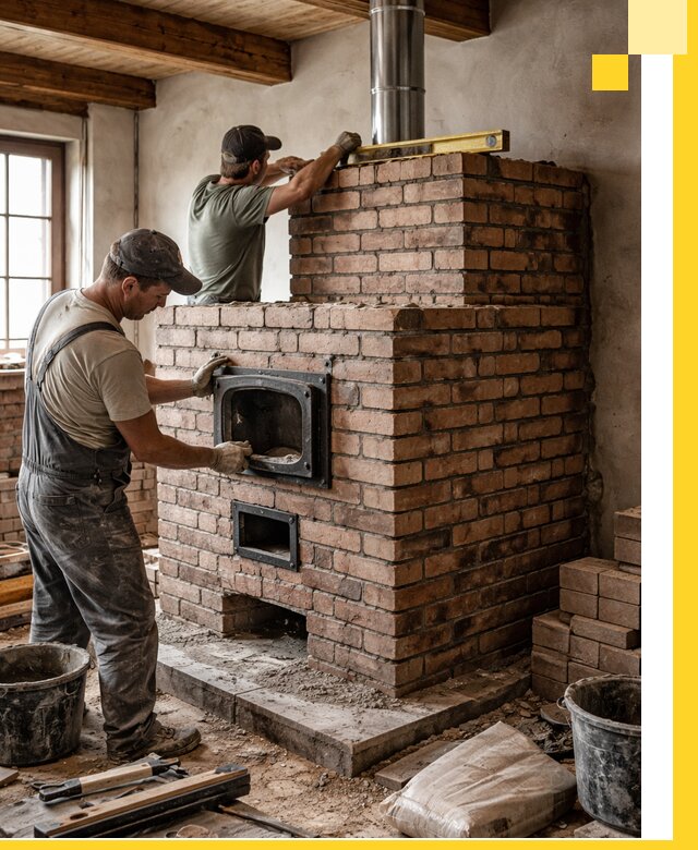 Печи для загородного дома под ключ в Солнечногорске — монтаж и сервис