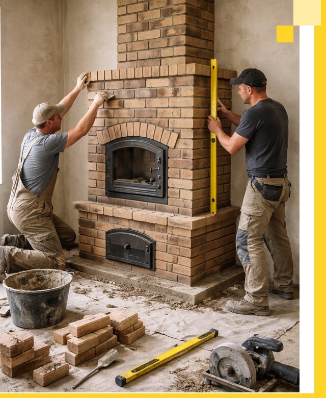 Продажа и установка печей и каминов для дома под ключ в Солнечногорске