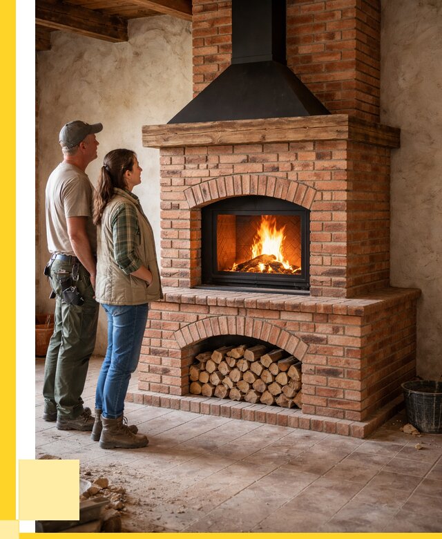 Печи камины из кирпича в Солнечногорске от 124896 р. | ЭриданСлн