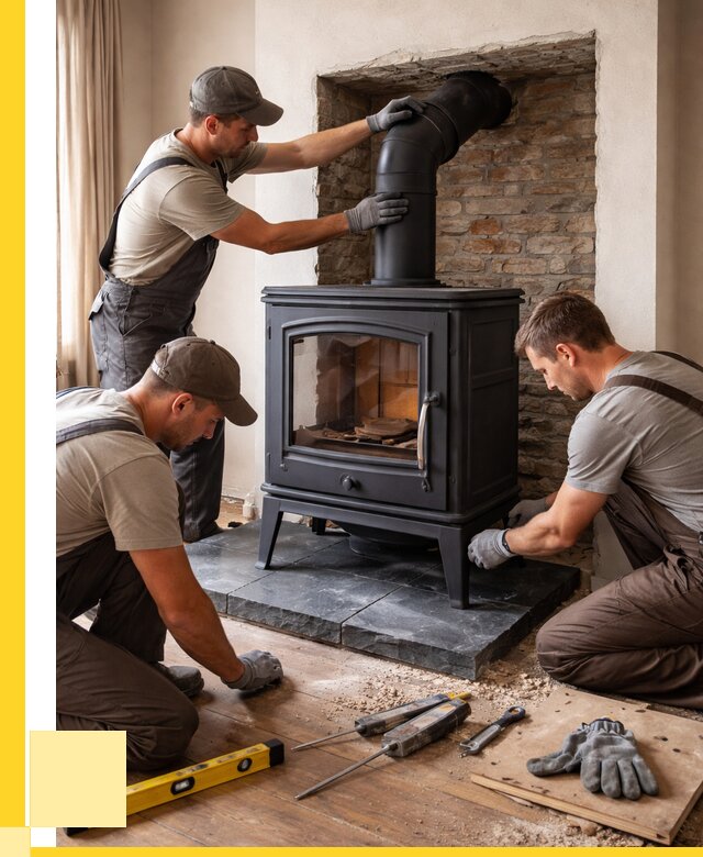 Монтаж печи камина в частном доме в Солнечногорске от 26020 р. | ЭриданСлн