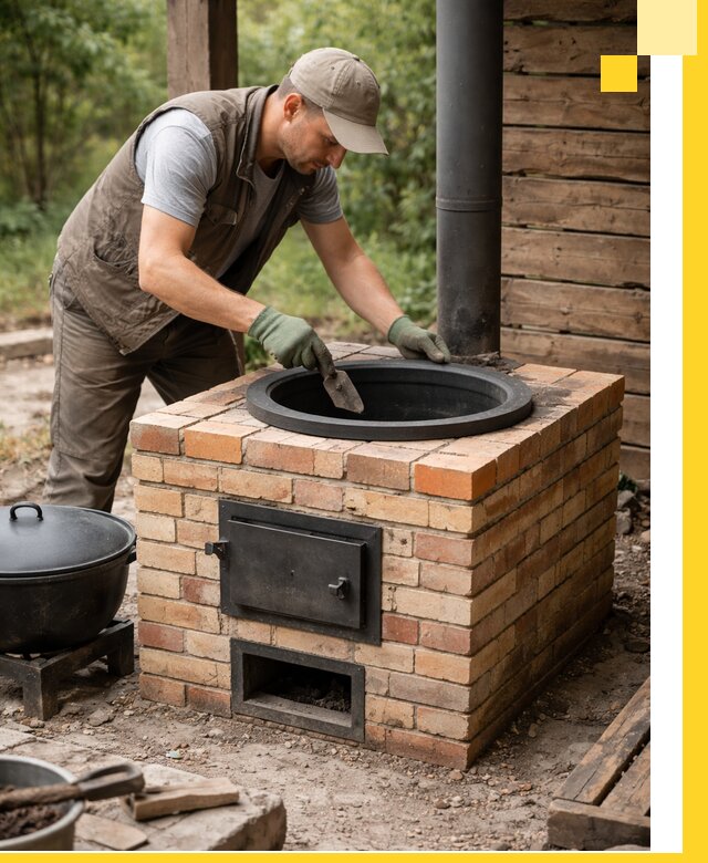 Изготовление и установка печей для казана в Солнечногорске под ключ