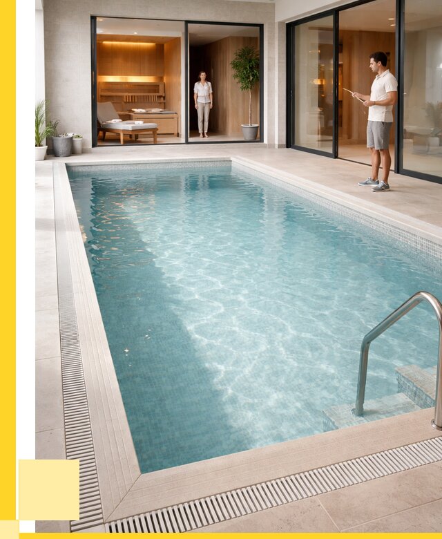 Отделка бассейна пленкой ПВХ в Солнечногорске от 3643 р. - ЭриданСлн