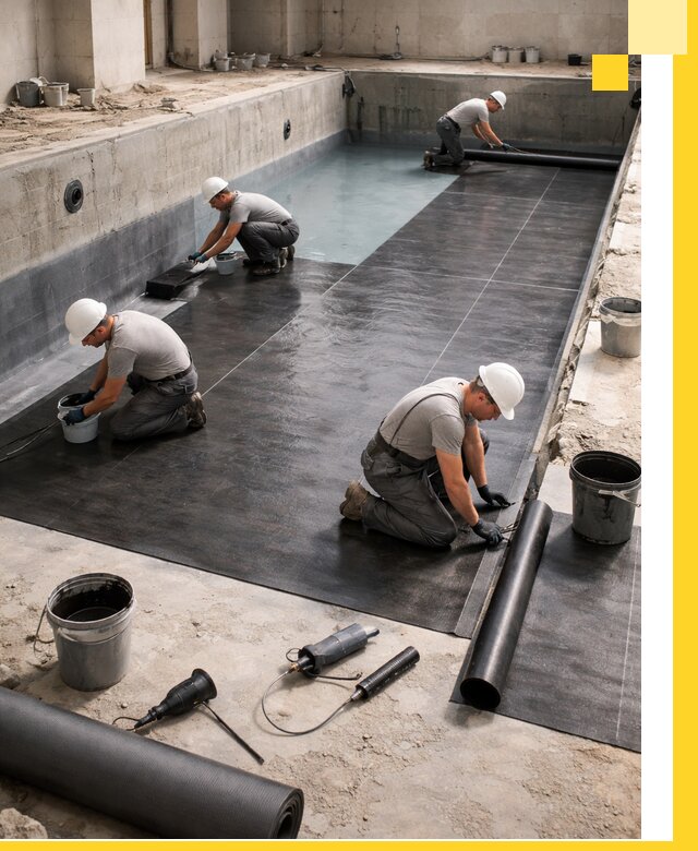 Профессиональная гидроизоляция бассейнов и чаш в Солнечногорске под ключ