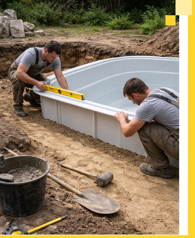 Производство и установка пластиковых бассейнов в Солнечногорске под ключ