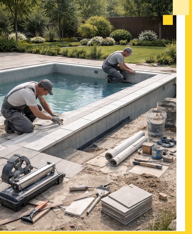 Строительство открытых бассейнов под ключ в Солнечногорске профессионально