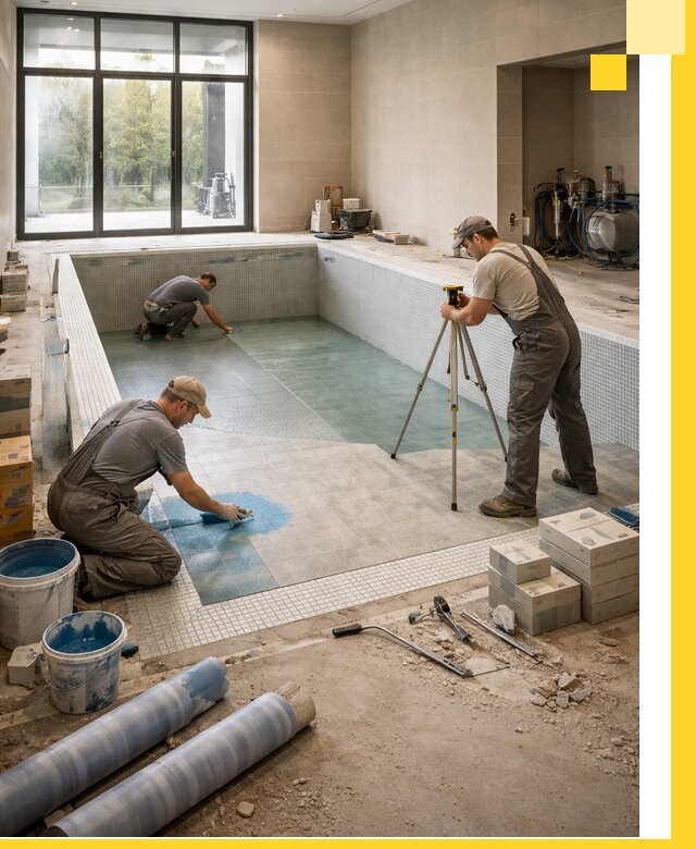 Проект и строительство закрытых бассейнов в Солнечногорске под ключ