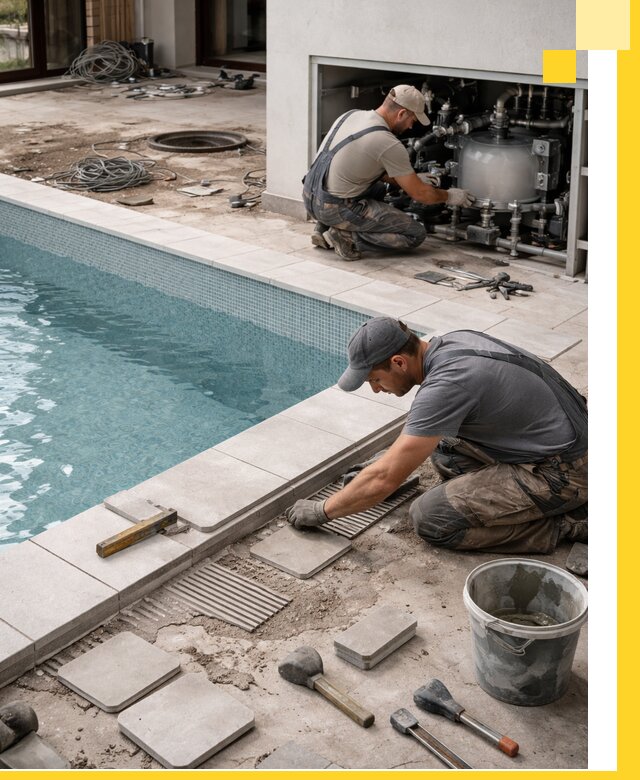 Строительство и монтаж бассейнов в коттедже в Солнечногорске