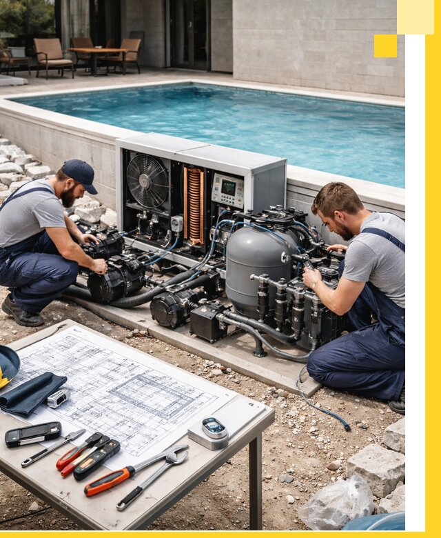 Проектирование и монтаж бассейнов с подогревом в Солнечногорске