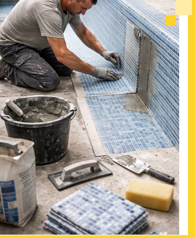 Укладка и ремонт мозаики для бассейнов под ключ в Солнечногорске