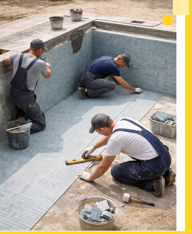 Укладка и установка плитки для бассейнов под ключ в Солнечногорске