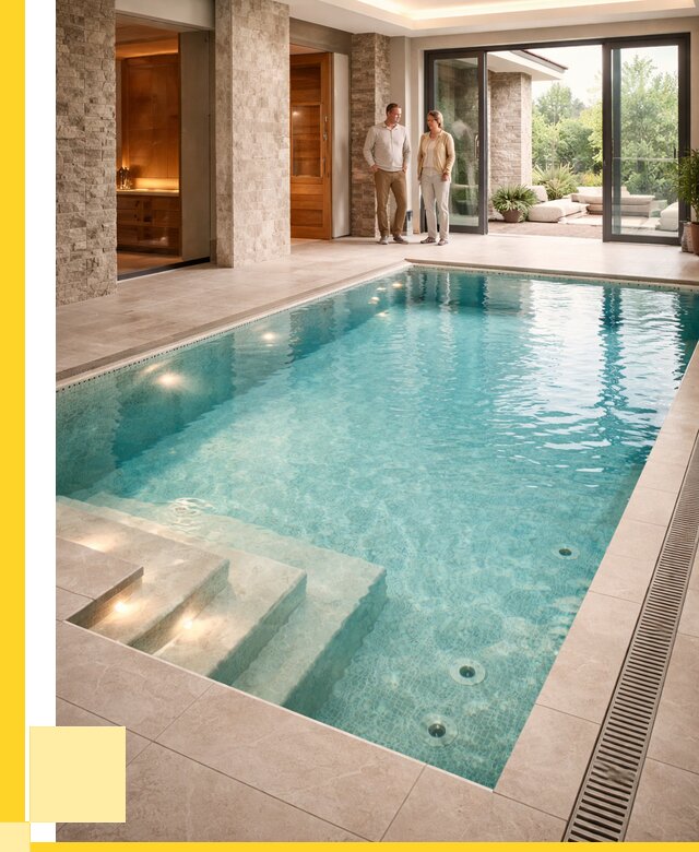 Бассейн во дворе в Солнечногорске: проект, отделка от 1248960 р. | ЭриданСлн