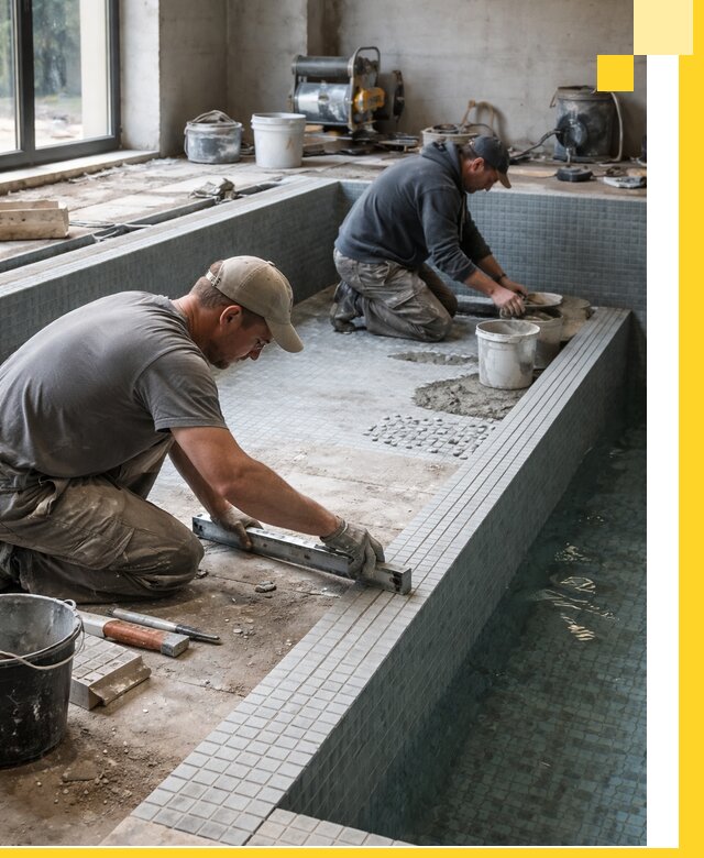 Строительство бассейна в частном доме в Солнечногорске под ключ