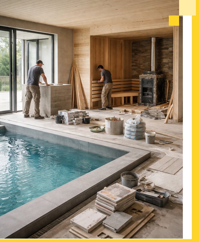 Проектирование и строительство бань с бассейном в Солнечногорске