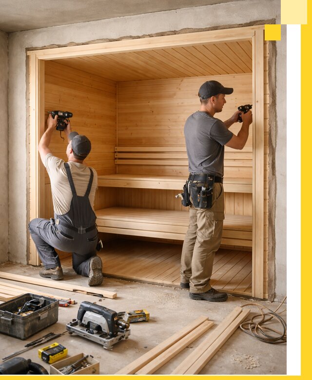 Монтаж саун под ключ в Солнечногорске — проектирование и установка