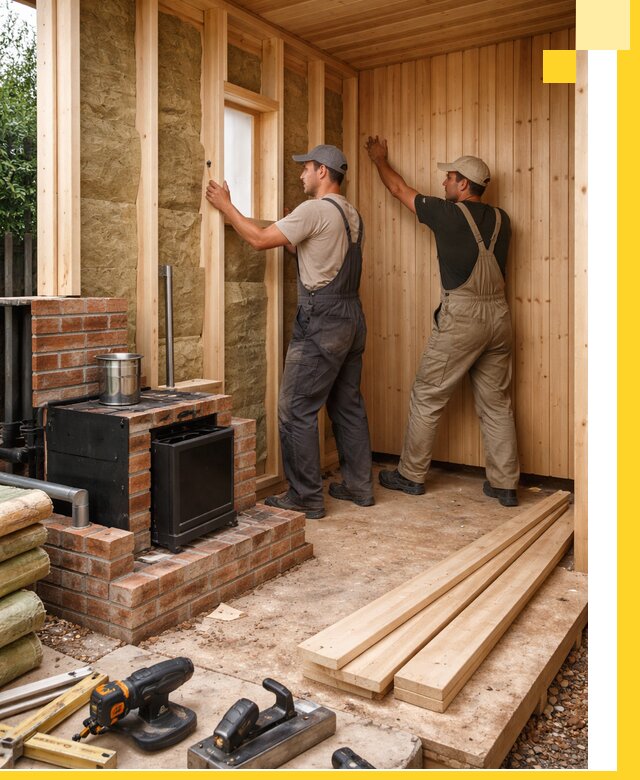 Строительство и установка дачных саун под ключ в Солнечногорске