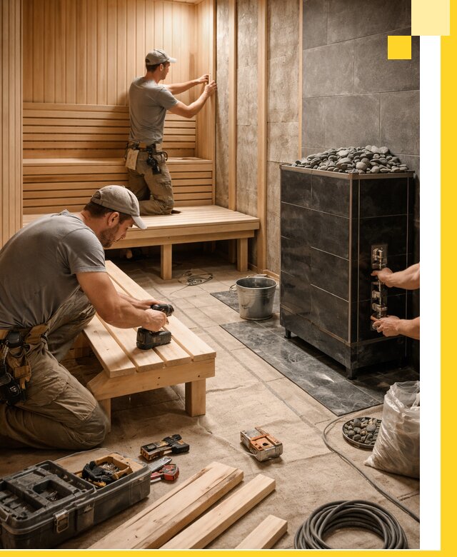 Дизайн и строительство интерьерных саун под ключ в Солнечногорске