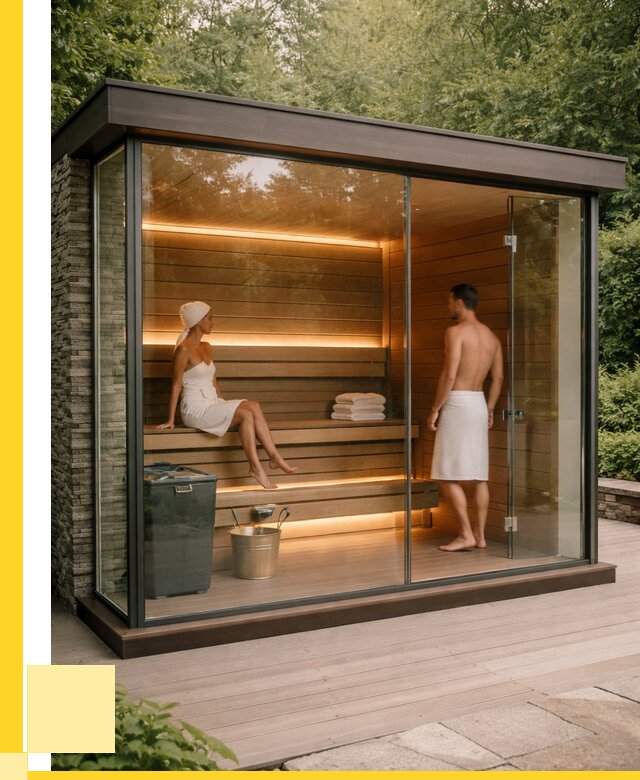 Сауна стеклянная и двери для сауны в Солнечногорске от 260200 р. | ЭриданСлн