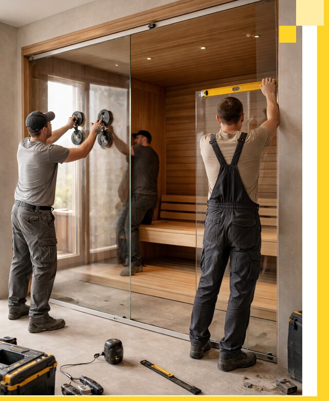 Производство и монтаж стеклянных саун под ключ в Солнечногорске