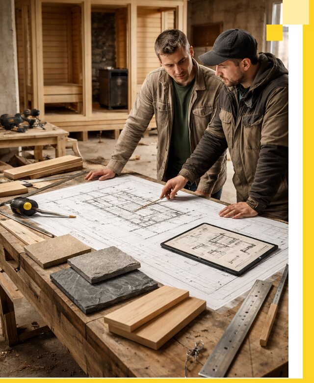 Проекты бань под ключ и планы строительства в Солнечногорске