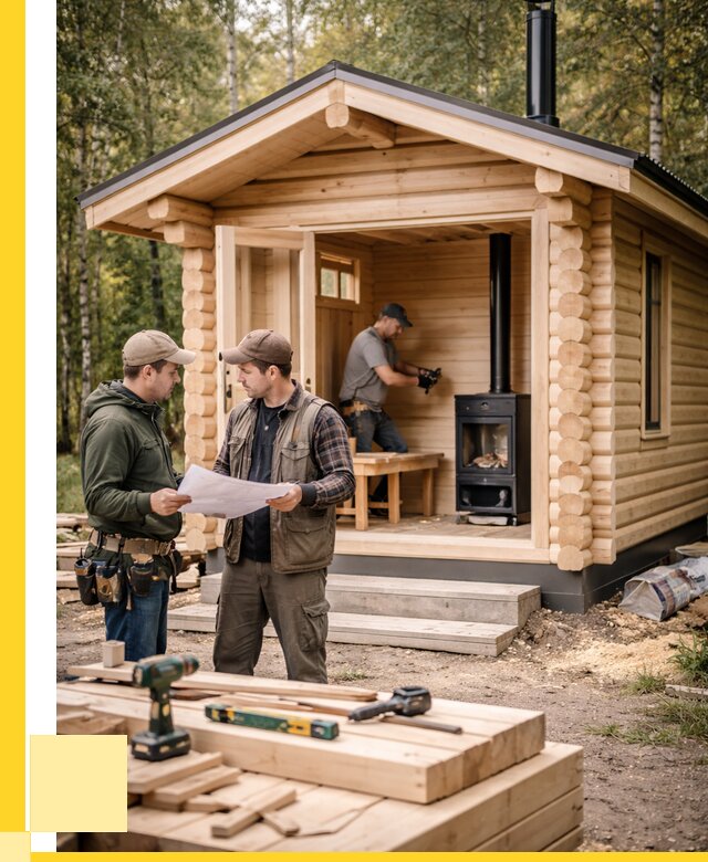 Монтаж бань под ключ в Солнечногорске — от 208160 р. | ЭриданСлн