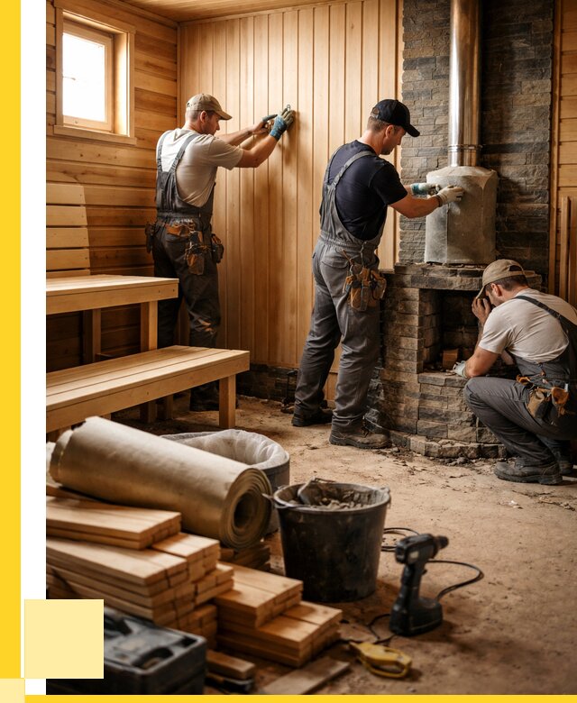 Ремонт бань под ключ в Солнечногорске от 46836 р. | ЭриданСлн