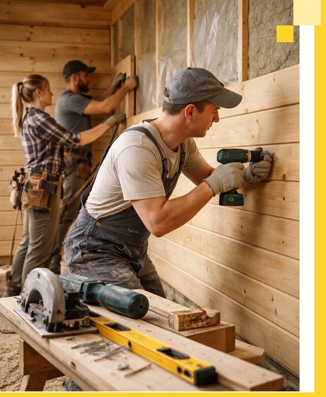 Обшивка бань под ключ в Солнечногорске: отделка стен и потолков