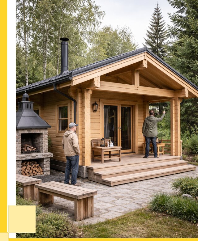 Деревянные бани под ключ в Солнечногорске от 468360 р. | ЭриданСлн