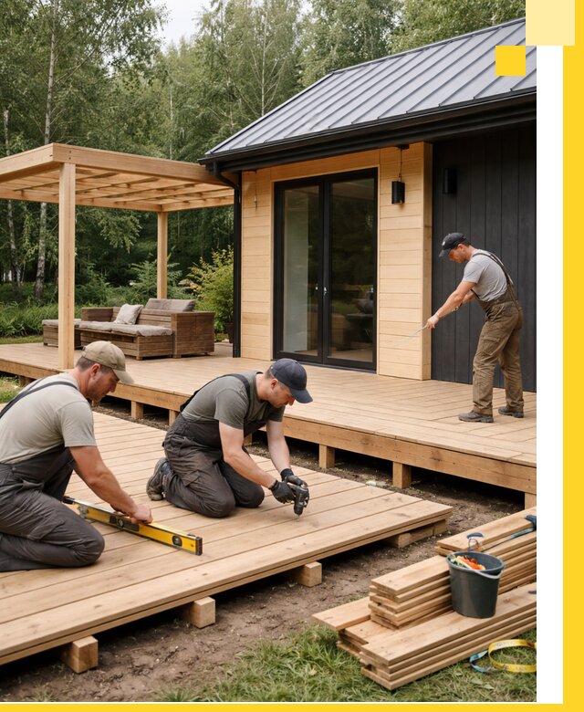 Строительство бань с террасой и бассейном под ключ в Солнечногорске