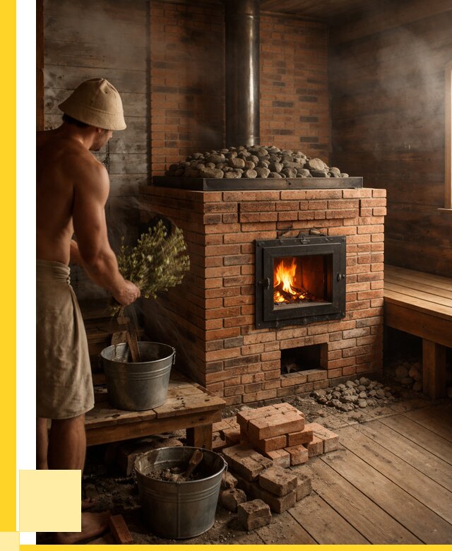 Кирпичные банные печи в Солнечногорске от 93672 р. | ЭриданСлн