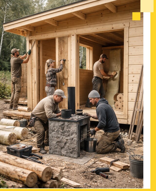 Купить баню под ключ в Солнечногорске строительство монтаж отделка