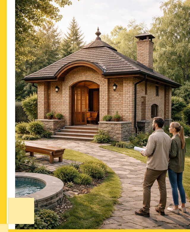 Проект кирпичной бани в Солнечногорске от 31224 р. | ЭриданСлн