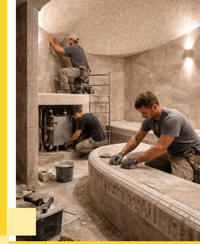 Монтаж хамамов под ключ в Солнечногорске от 260200 р. ЭриданСлн