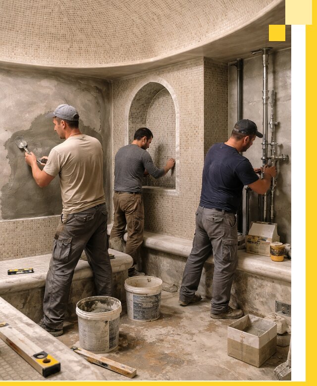 Профессиональный монтаж хамамов под ключ в Солнечногорске с гарантией