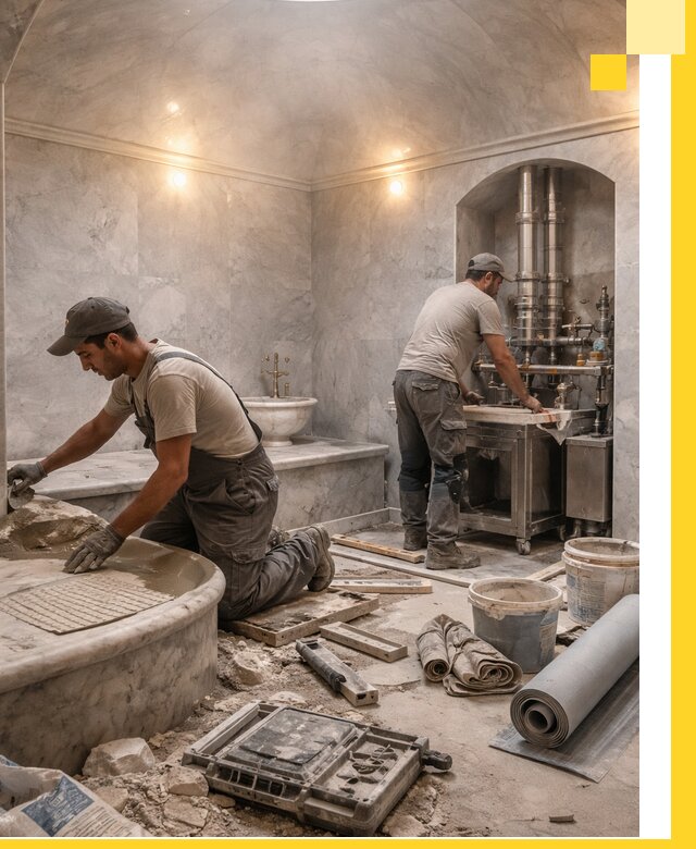 Строительство турецких бань хаммам под ключ в Солнечногорске