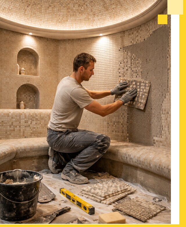 Устройство и монтаж домашнего хамама под ключ в Солнечногорске