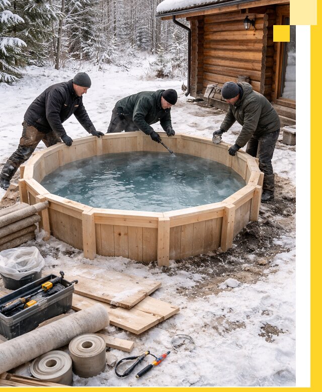 Изготовление и установка ледяных купелей под ключ в Солнечногорске