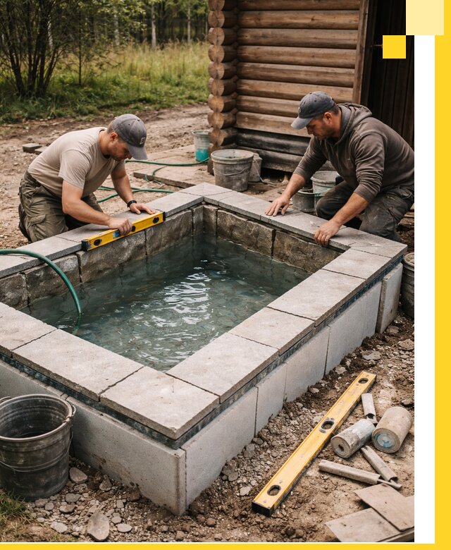 Изготовление и установка холодных купелей под ключ в Солнечногорске